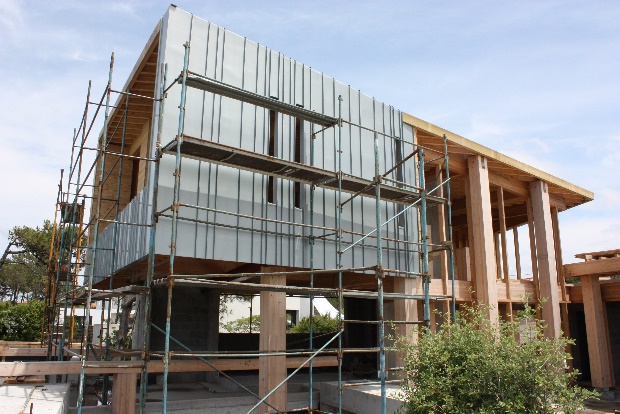 MOB Zinc Maison ossature bois avec bardage zinc